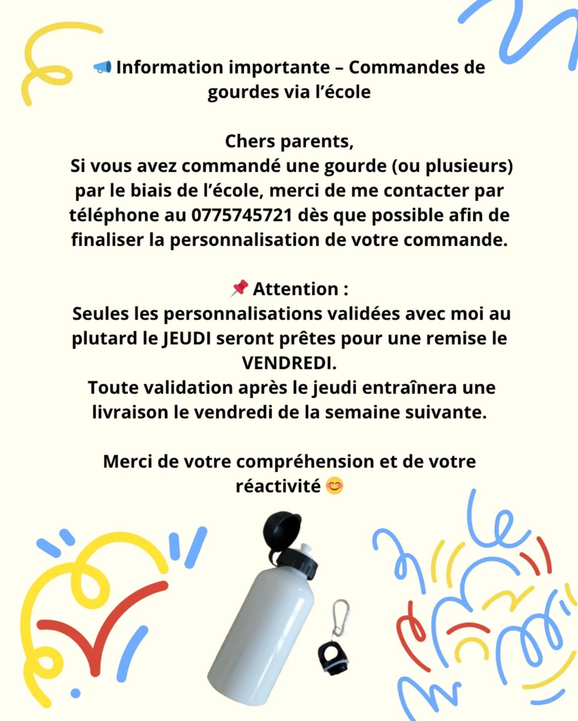information importante