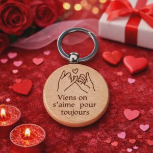 Porte clés viens on s'aime