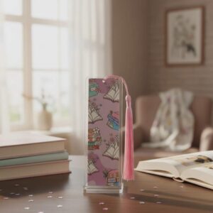 Marque-page petit format rose