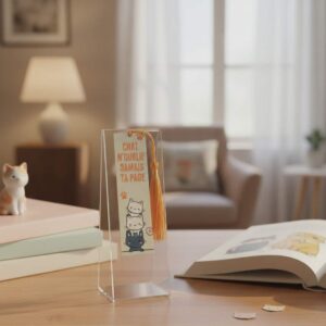 Marque-page petit format chat